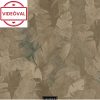 Yazmin aranybarna-bézs-zöld levél mintás gyöngyházfényű luxus tapéta 101101-4