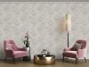 Yazmin drapp-lila koptatott hatású klasszikus mintás gyöngyházfényű luxus tapéta 101107-4