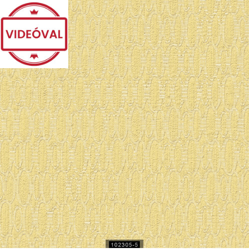 Munira sárga ovális mintás fényes tapéta 102305-5