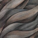   Szürke-barna színátmenetes levelet idéző hullámmotívumos tapéta 10257-10