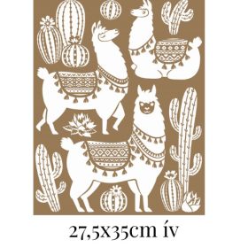 Csillogó lámás dombornyomott falmatrica