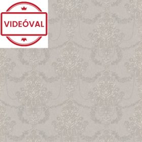  Versailles szürke-bézs-ezüst klasszikus barokk mintás selyem tapéta 10287-37