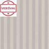Versailles szürke-drapp klasszikus csíkos selyem tapéta 10290-37
