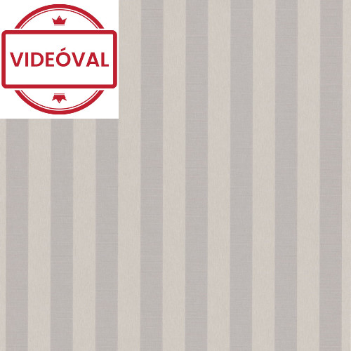 Versailles szürke-drapp klasszikus csíkos selyem tapéta 10290-37