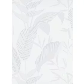   Elle Decoration 3 fehér- halványszürke leveles tapéta 10332-01