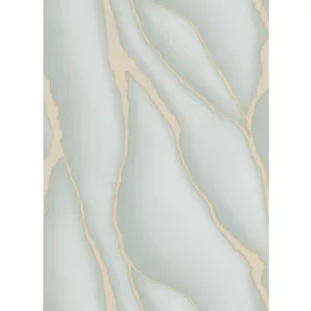  Elle Decoration 3 mentazöld-arany márvány mintás tapéta 10345-07
