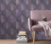 Fashion for Walls 4 lila 3D geometria mintás tapéta 10370-45