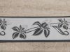 Fekete virágos bordűr 104-16 Kifutó