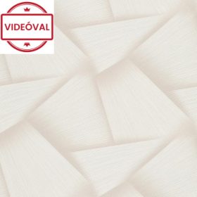  Spotlight NEW bézs-drapp egymásba fonódó 3D háromszög mintás tapéta 10401-14