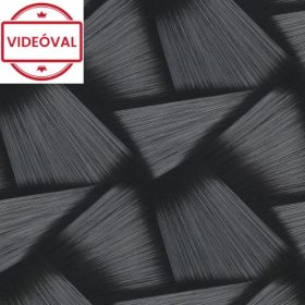   Spotlight NEW fekete-ezüst egymásba fonódó 3D háromszög mintás tapéta 10401-15