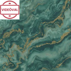   Elle 4. zöld-fehér-arany márvány mintás tapéta 10447-19