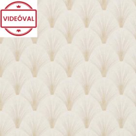 Elle 4. drapp-bézs legyező mintás tapéta 10451-14