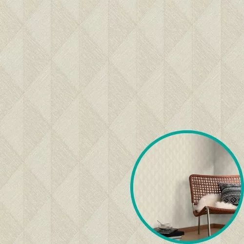Erismann 10524-02 tapéta - világosbarna geometrikus hálóminta