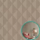 Erismann 10524-11 tapéta - dohánybarna geometrikus hálóminta 