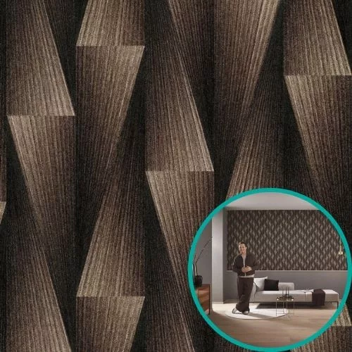 Erismann 10526-11 tapéta - barna/arany 3D minta