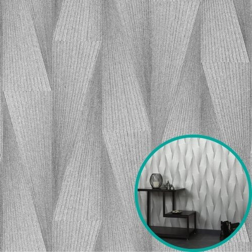 Erismann 10526-31 tapéta - világosszürke-ezüst 3D minta