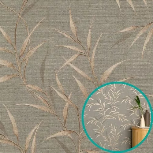 Erismann 10528-11 tapéta - Art deco mintás szürke-aranybarna