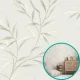Erismann 10528-18 tapéta - fehér-türkiz art deco mintás