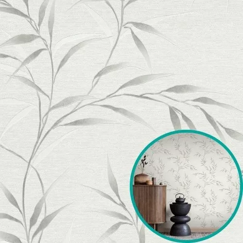 Erismann 10528-31 tapéta - fehér-szürke art deco mintás