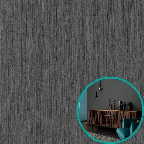 Erismann 10542-15 tapéta -  antracit finoman csíkozott
