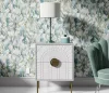 Erismann Pure Harmony 10586-07 Absztakt virágmintás kék-zöld tapéta