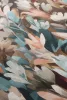 Erismann Pure Harmony 10586-11 Absztrakt virágmintás barna-kék vlies tapéta