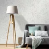 Erismann Pure Harmony 10587-31 fehér/szürke csillogó levél mintás tapéta