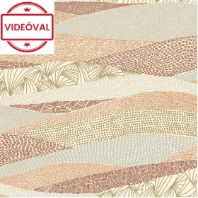   Dolce Vita barna-narancssárga-szürke-arany csillámos design tapéta 11230403