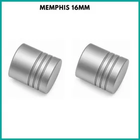 Memphis végzáró fekete vagy ezüst 16mm