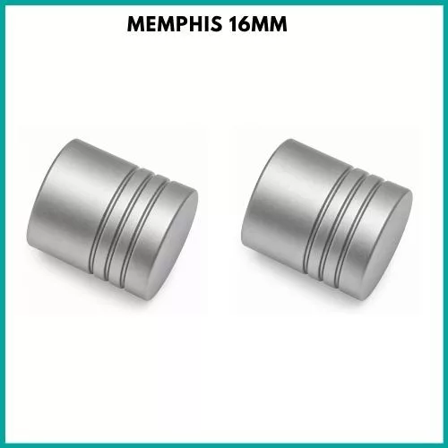 Memphis végzáró fekete vagy ezüst 16mm