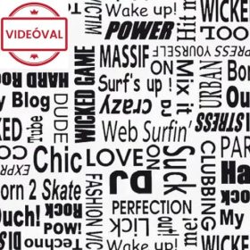   Gekkofix/Venilia TEXTS 11928 feliratos öntapadós fólia kifutó