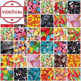   Gekkofix/Venilia CANDY 12868 cukorkás öntapadós fólia KIFUTÓ