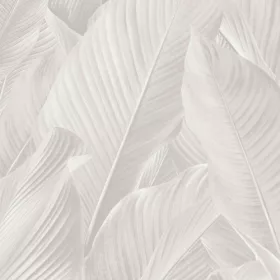   Tahiti selyemfényű szürkésmályva-drapp levél mintás tapéta 13301