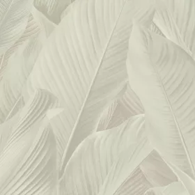 Tahiti selyemfényű drapp levél mintás tapéta 13305