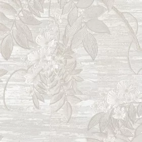Tahiti alabástromfehér levél mintás tapéta 13316