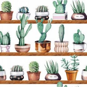 Kaktuszos statikus üvegfólia KIFUTÓ 14150