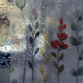   VENILIA / GEKKOFIX POPPY virágos statikus üvegfólia KIFUTÓ