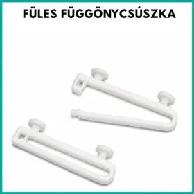 Füles függönycsúszka