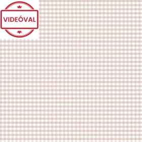 Happy rózsaszín-fehér rácsos tapéta 14848