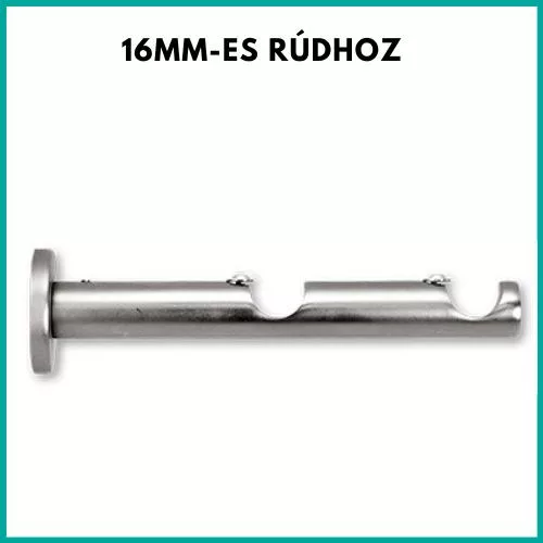 Modern dupla karnistartó inox