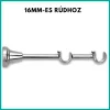 Klasszik dupla karnisrúdtartó inox