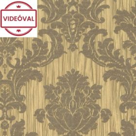   Maison Luxe aranybarna-barna fényes klasszikus mintás tapéta 17719