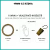 Karika ráncszedővel vagy csipesszel 19mm-es rúdra több színben