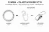 Karika ráncszedővel vagy csipesszel 19mm-es rúdra több színben