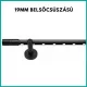 Landhouse 19mm belső csúszású fém karnis fekete GRIP véggel 160cm