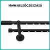 Landhouse 19mm belső csúszású dupla karnis fekete GRIP véggel 160cm