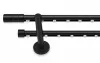 Landhouse 19mm belső csúszású dupla karnis fekete GRIP véggel 200cm