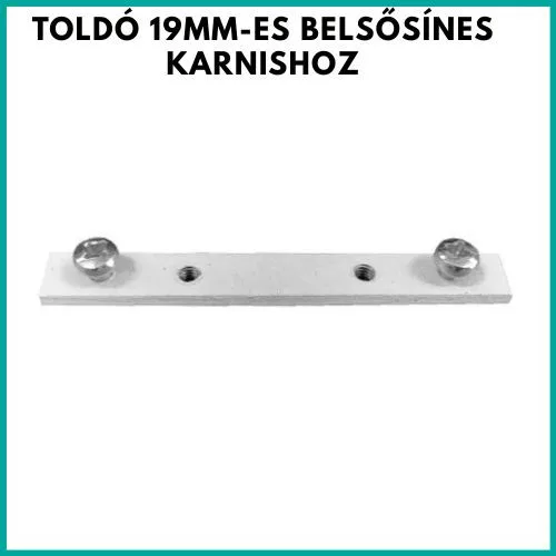 Toldó 19mm-es belsősínes karnishoz