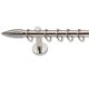 Landhouse 19mm fém karnisgarnitúra inox Bullet véggel