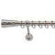 Landhouse 19mm fém karnisgarnitúra inox Venus véggel
